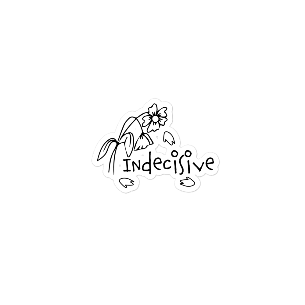 Indecisive Flowers Sticker